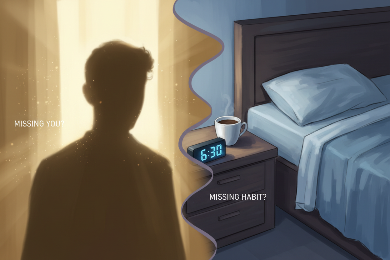 What's the Difference Between Missing Them vs. Missing the Routine?