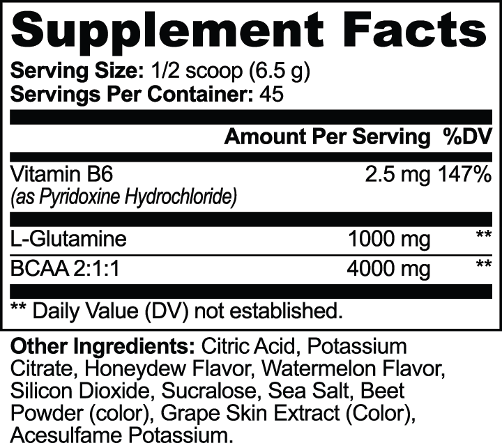 BCAA MAX: Post Workout Powder