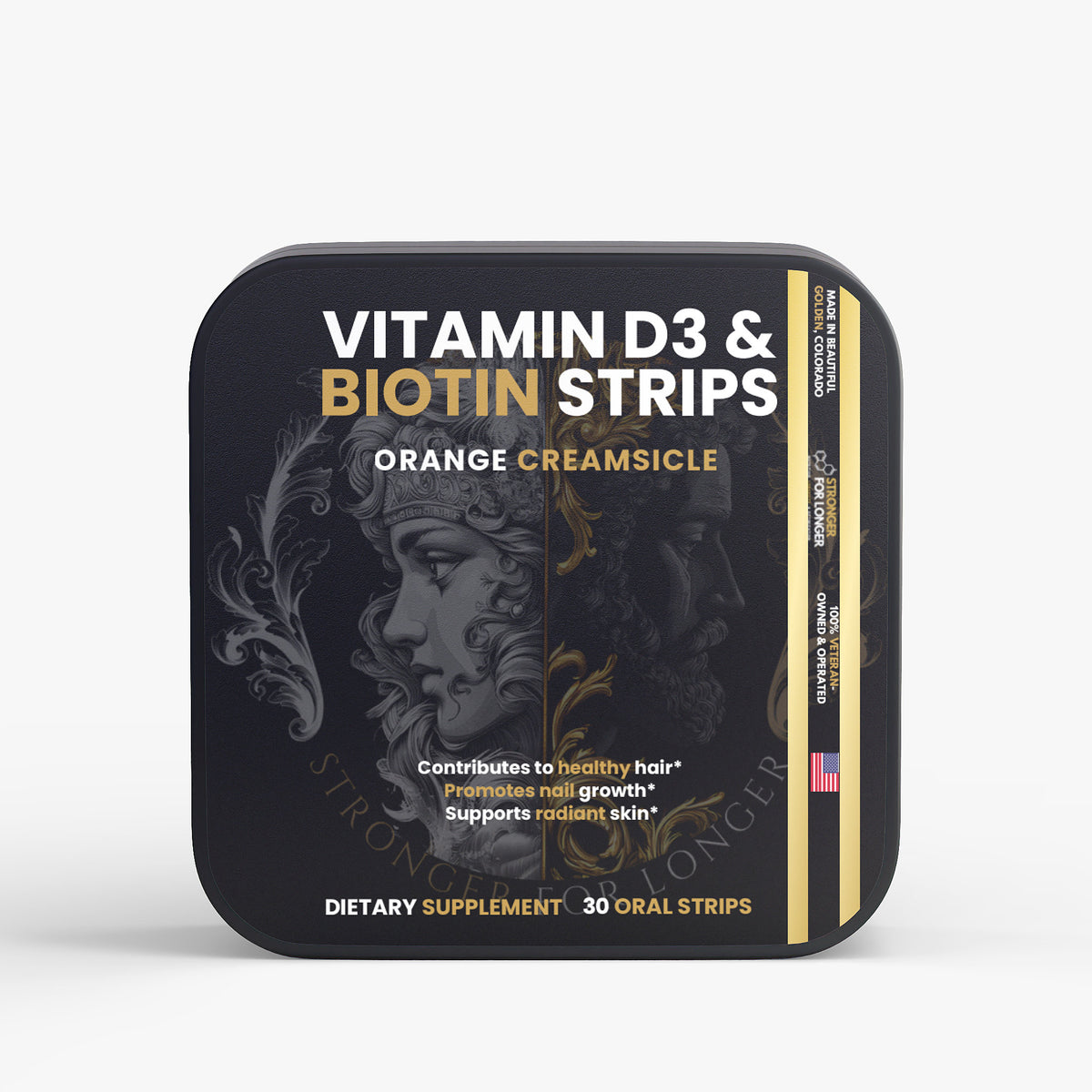 Vitamin D3 & Biotin Strips: Perfect for Hair, Skin, Teeth & Nails