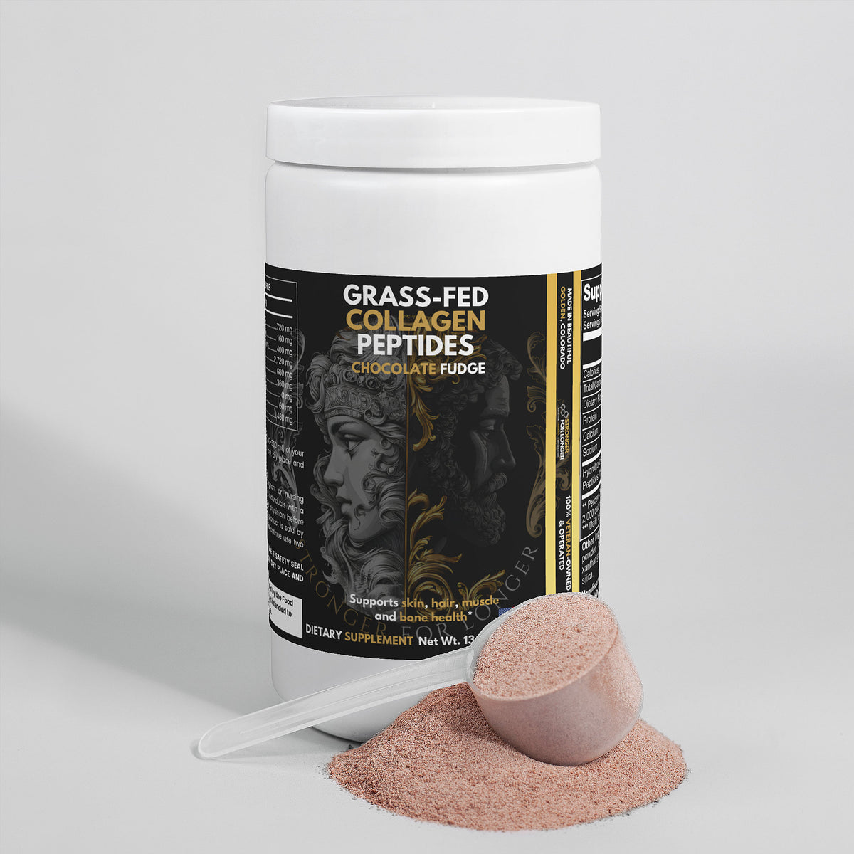 Grass-Fed Collagen Peptides: Chocolate Fudge