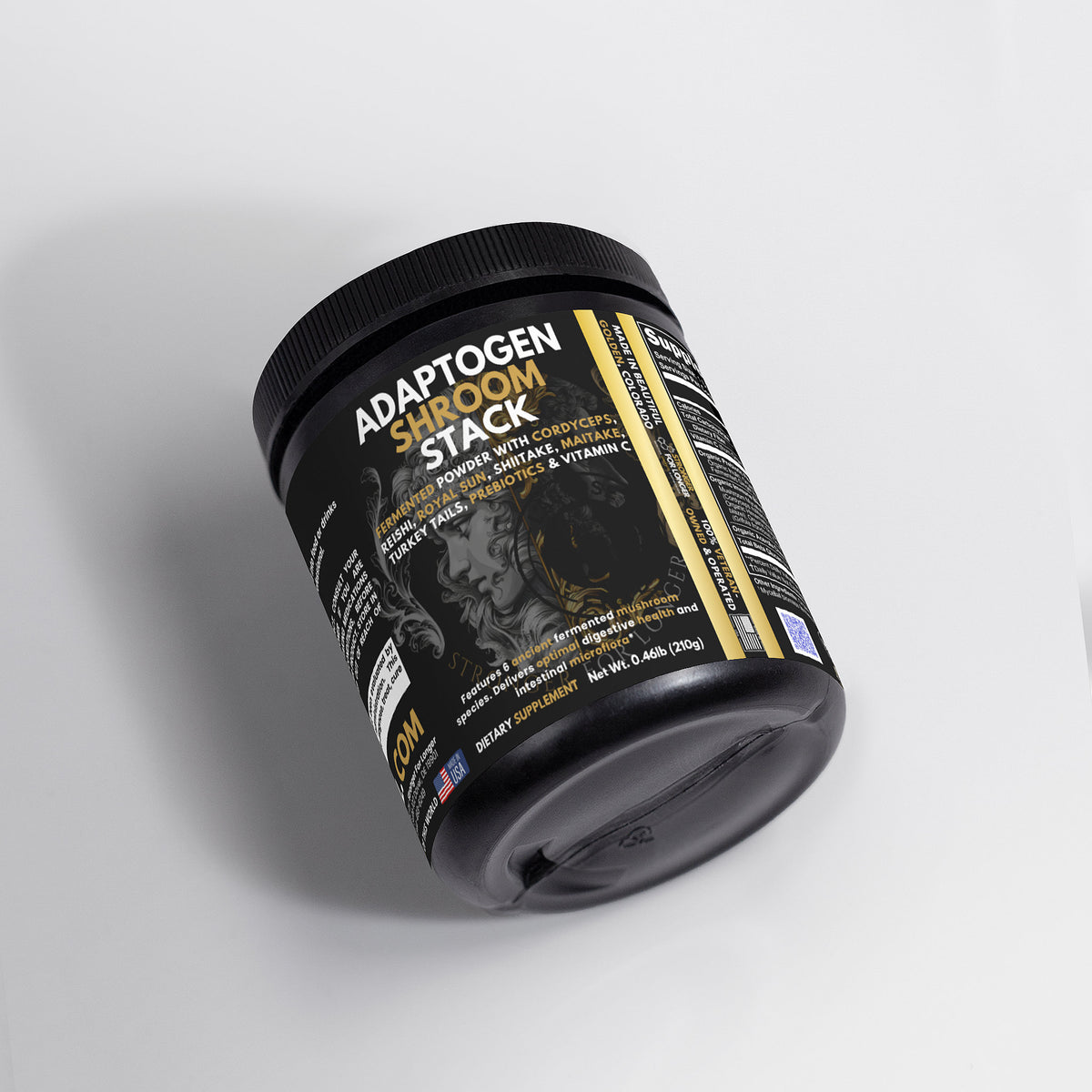 Adaptogen Shroom Stack: 6-Mushroom Prebiotic & Vitamin C