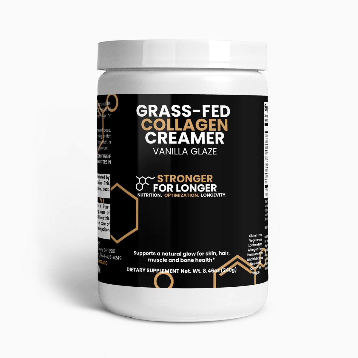 Grass-Fed Collagen Creamer: Vanilla Glaze