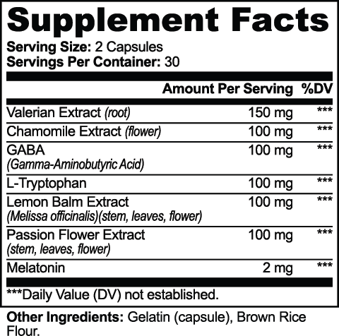 GABA & Chamomile: Perfect Sleep Formula