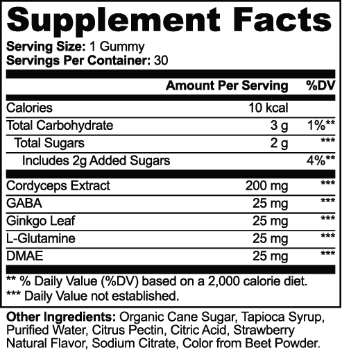 Cordyceps Energy Gummies: Locked-In