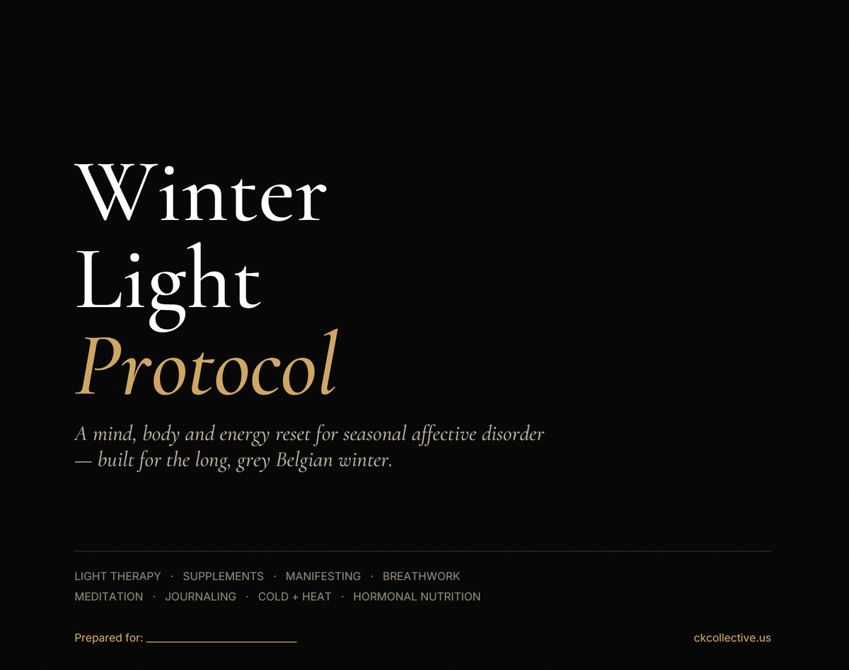 Winter Light Protocol 12-Week Seasonal Affectiveness Disorder PDF