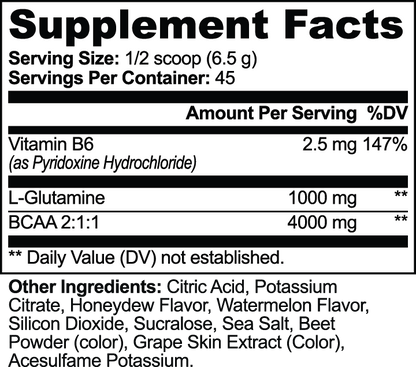 BCAA MAX: Post Workout Powder
