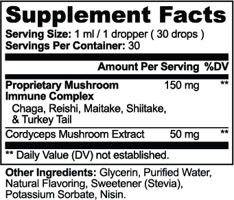 Mushroom Adaptogen Immunity Drops