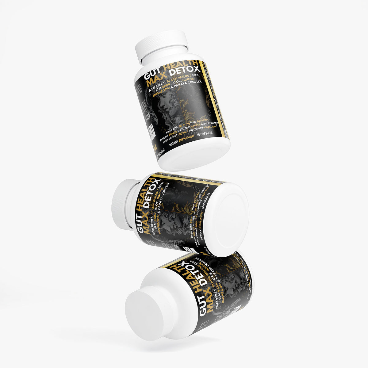 Gut Health Max Detox: Black Walnut, Acai & Elm Bark