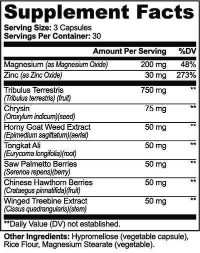 Tongkat Ali & Tribulus Testosterone Booster