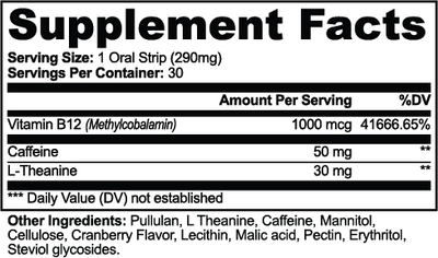 B-12 & L-Theanine Energy Strips