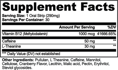 B-12 & L-Theanine Energy Strips