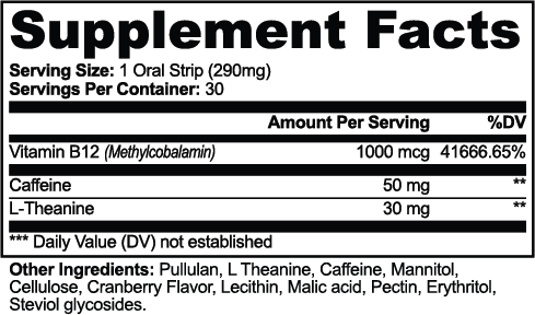 B-12 & L-Theanine Energy Strips