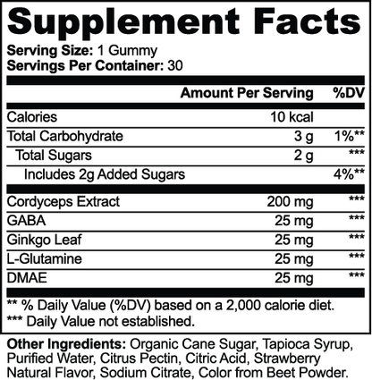 Cordyceps Energy Gummies: Locked-In