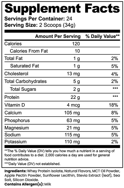 IsoForce Advanced 100% Pure Whey Protein - Vanilla Ice Cream