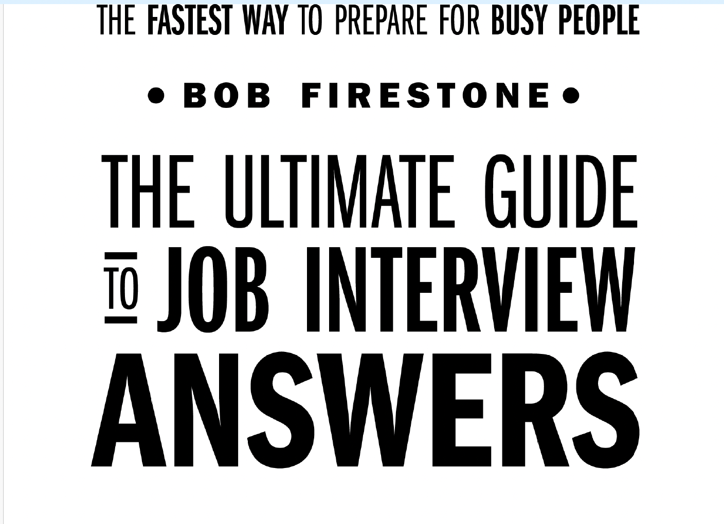 Ultime Guide For Job Interview Questions PDF