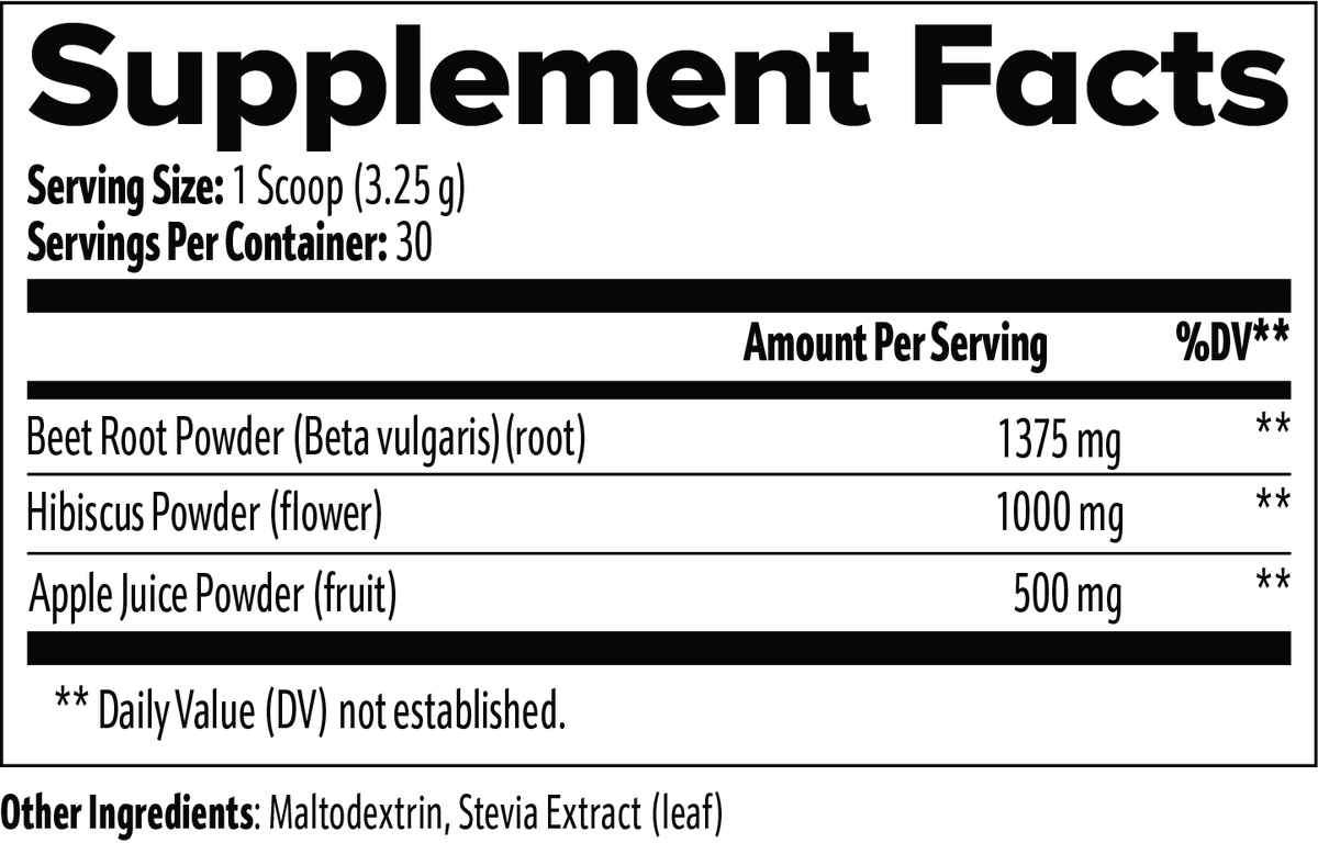All-Natural Beetroot Athletic Performance Powder