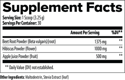 All-Natural Beetroot Athletic Performance Powder