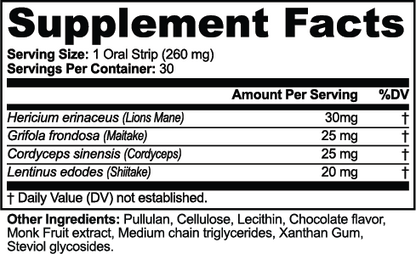Lion's Mane & Cordyceps Focus Strips