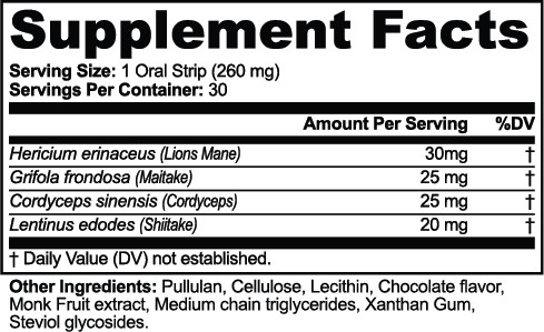 Lion's Mane & Cordyceps Focus Strips