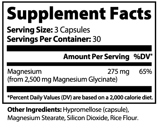 Magnesium Glycinate - 550mg